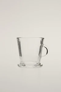 TRANSPARENT GLASS CAPPUCCINO CUP