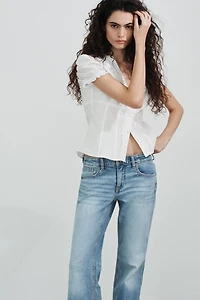 TRF LOW RISE BOOTCUT JEANS