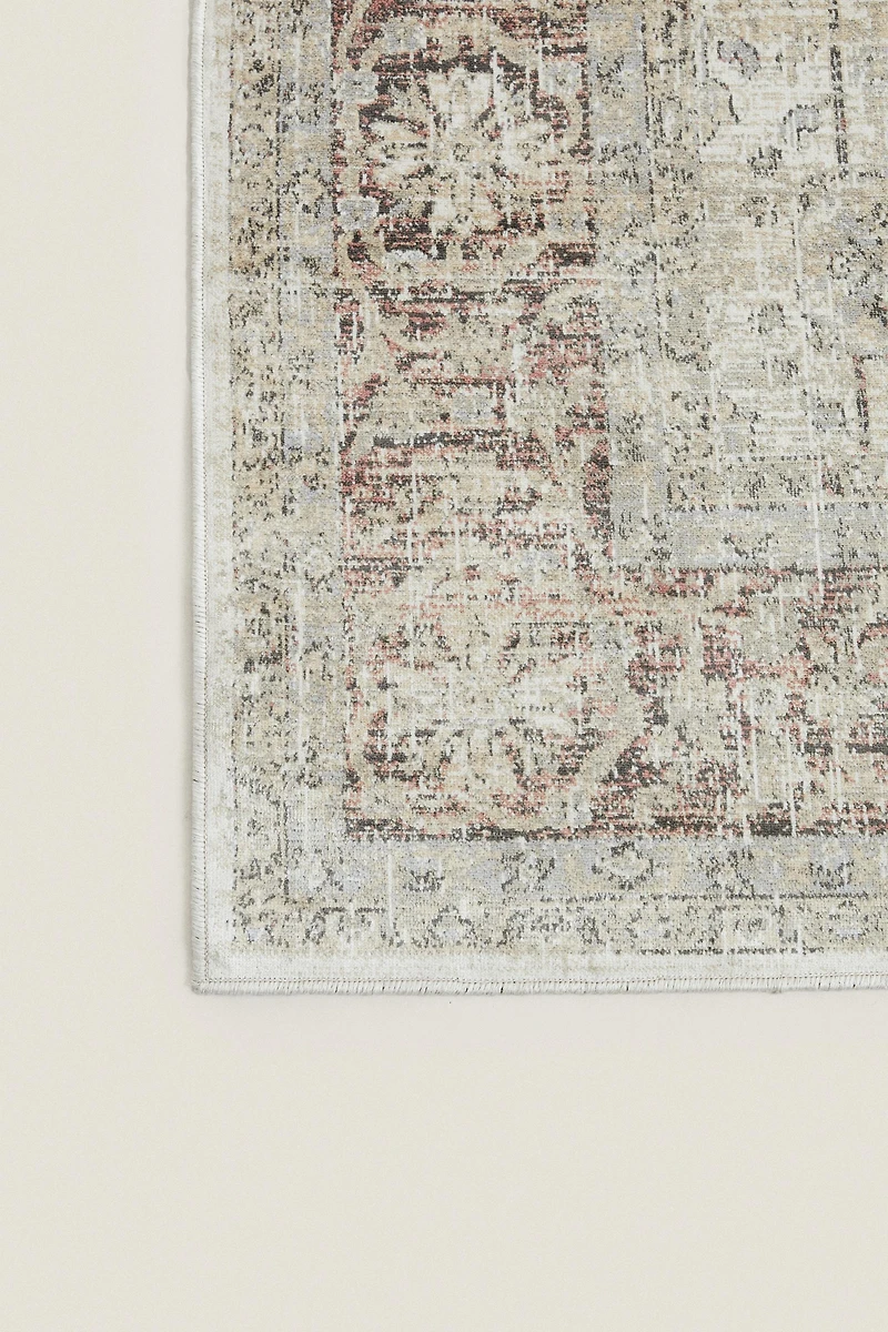 RECTANGULAR VINTAGE-EFFECT RUG