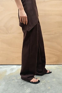 FAUX SUEDE PANTS