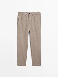 Wool blend stretch trousers - LIMITED