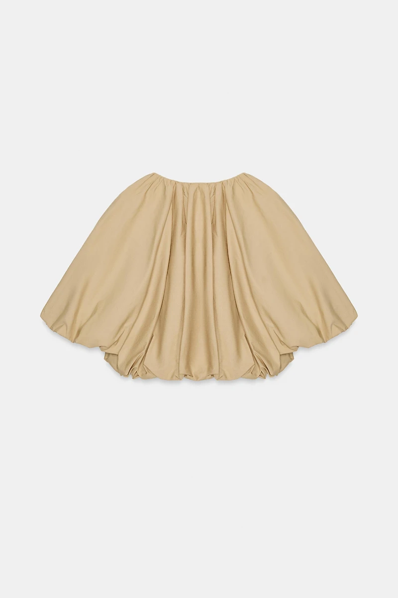 BALLOON POPLIN TOP