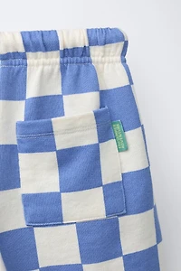 SHORT À CARREAUX DAMIER