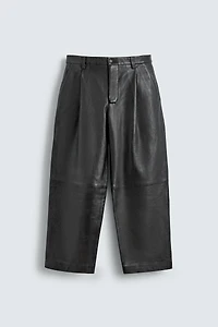 PANTALON STRAIGHT FIT CUIR