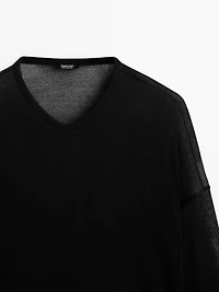 Pull ample à col en V
