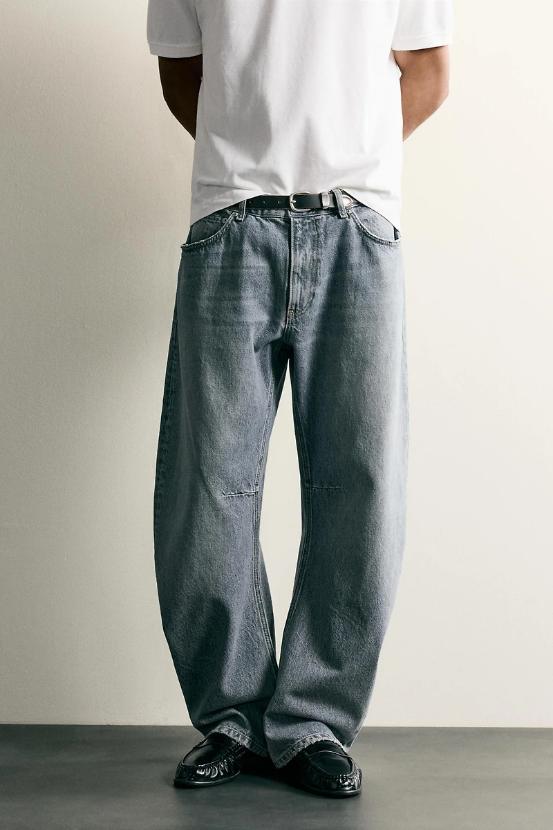 STRAIGHT BARREL FIT JEANS