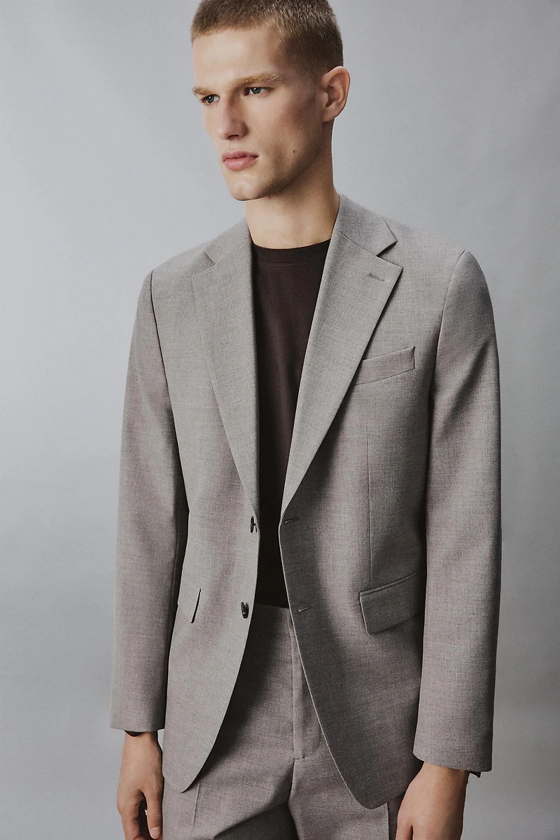 BLAZER REGULAR FIT COSTUME STRUCTURÉ