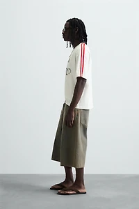 FLAG EMBROIDERED T-SHIRT