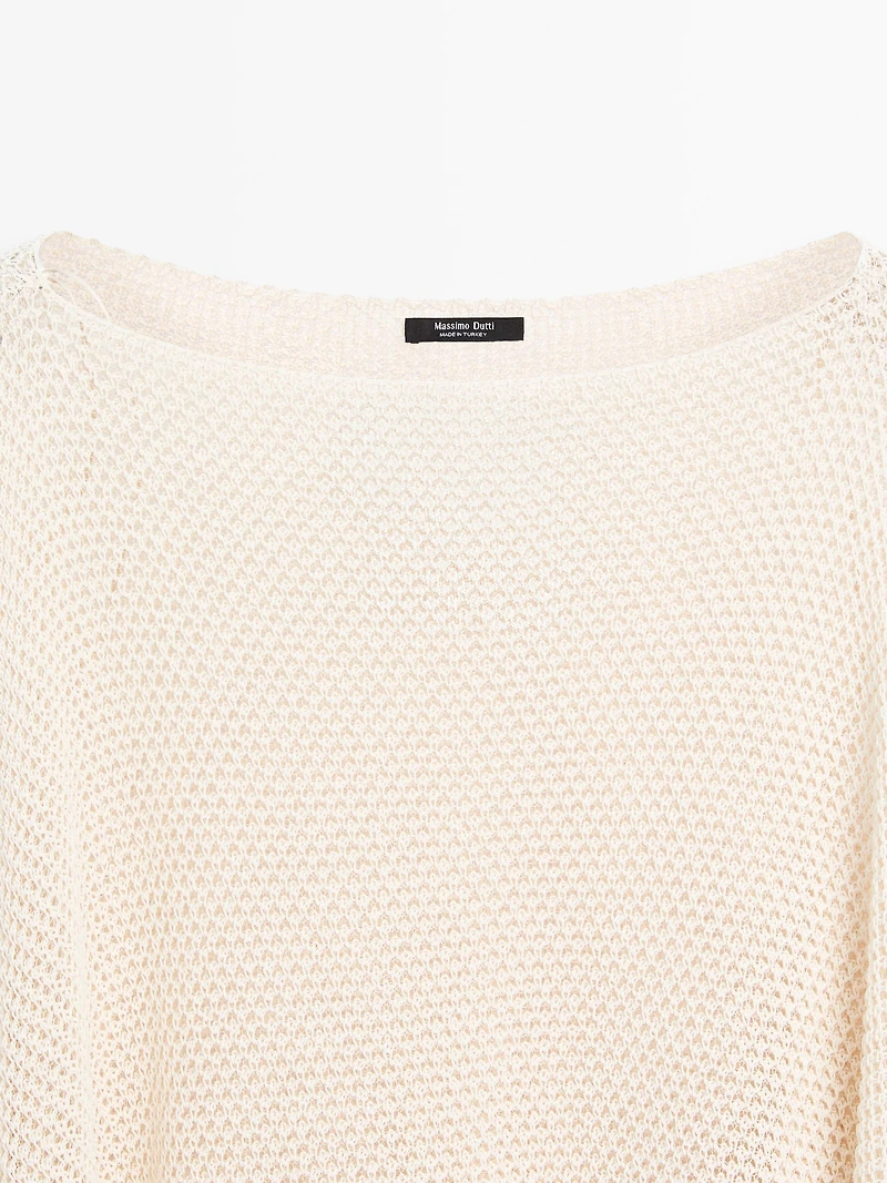 Cape en maille texturée