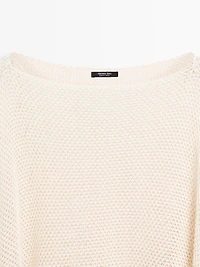 Cape en maille texturée