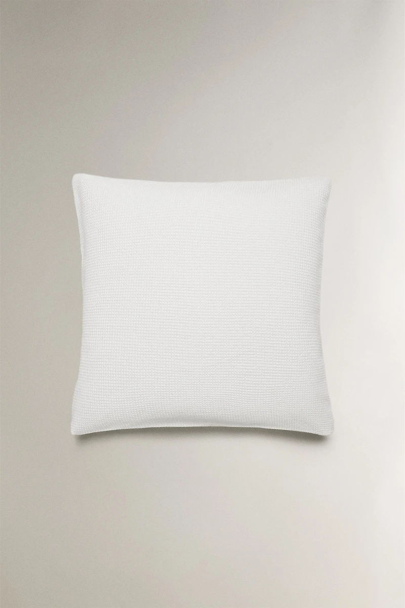 TAIE D’OREILLER COTON MINI-GAUFRÉ