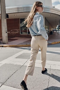 STRAIGHT-LEG PANTS WITH BELT