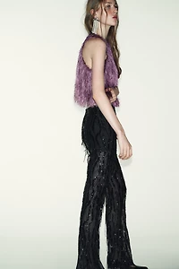 FRINGED BALLOON TOP