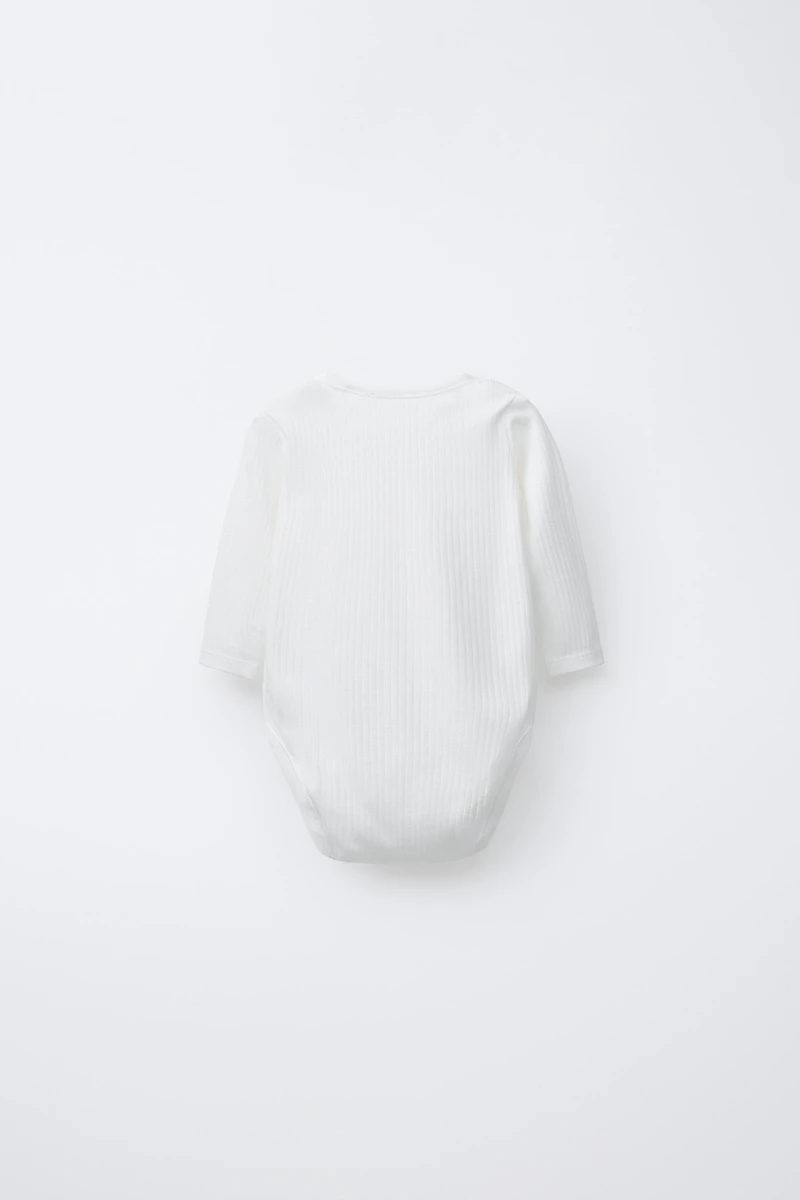 6 MONTHS-3 YEARS/ THREE-PACK OF LONG SLEEVE BODYSUITS