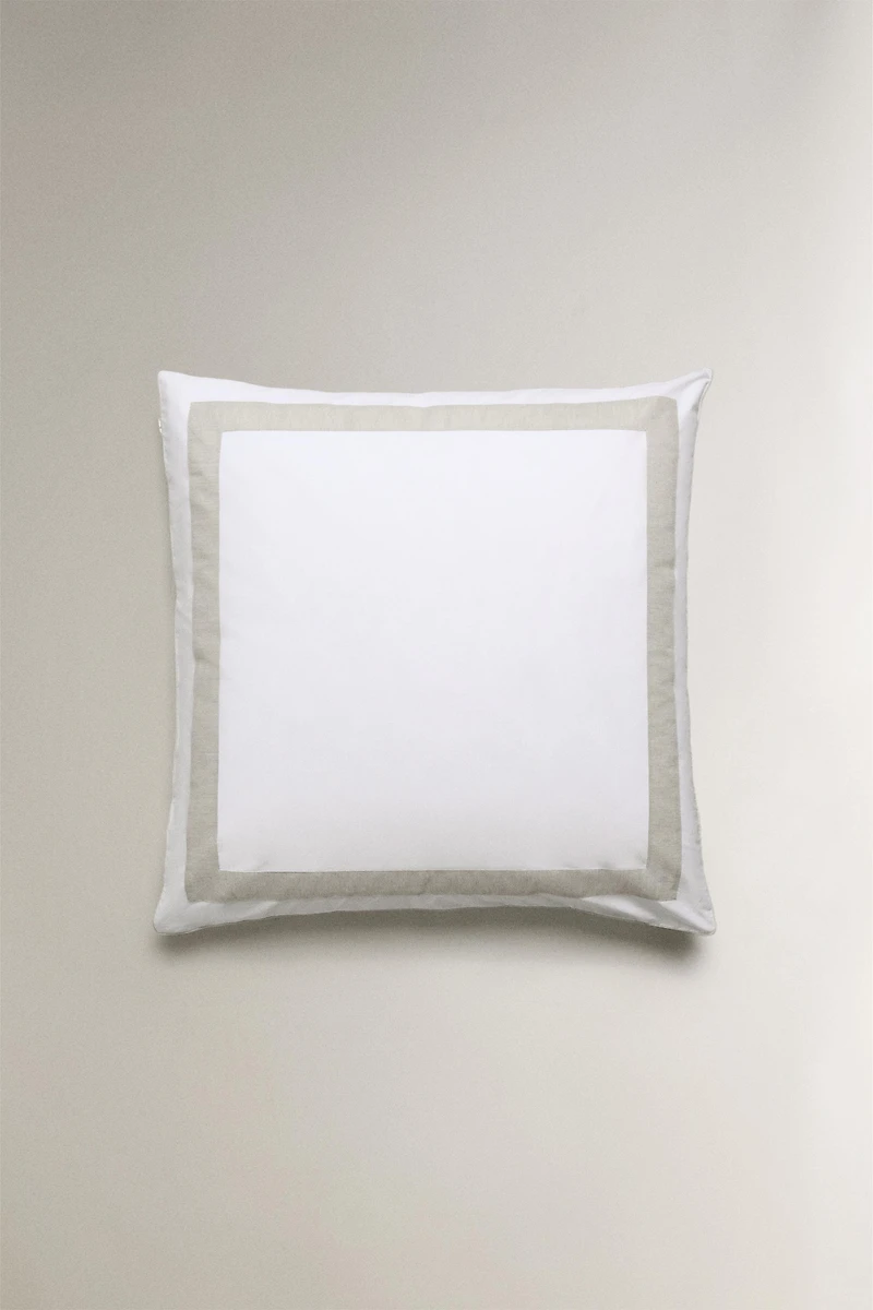 COTTON PILLOWCASE WITH BORDER
