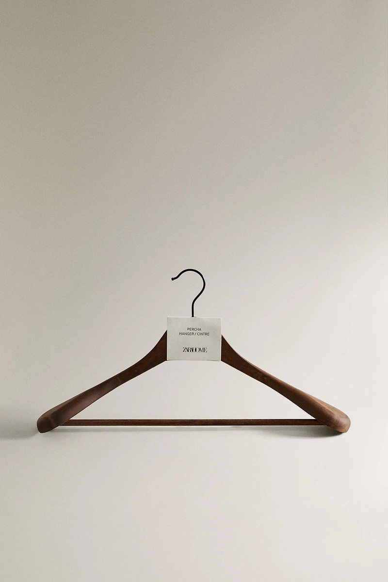 WOOD FINISH COAT HANGER