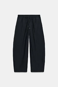 BARREL PANTS WITH ELASTIC WAIST