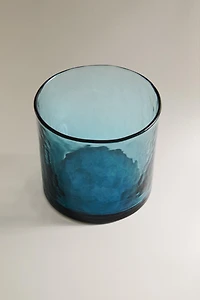TEXTURED GLASS TUMBLER