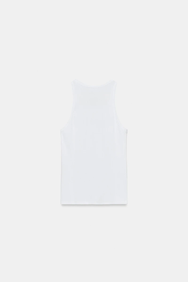 BUTTONED RIB TOP