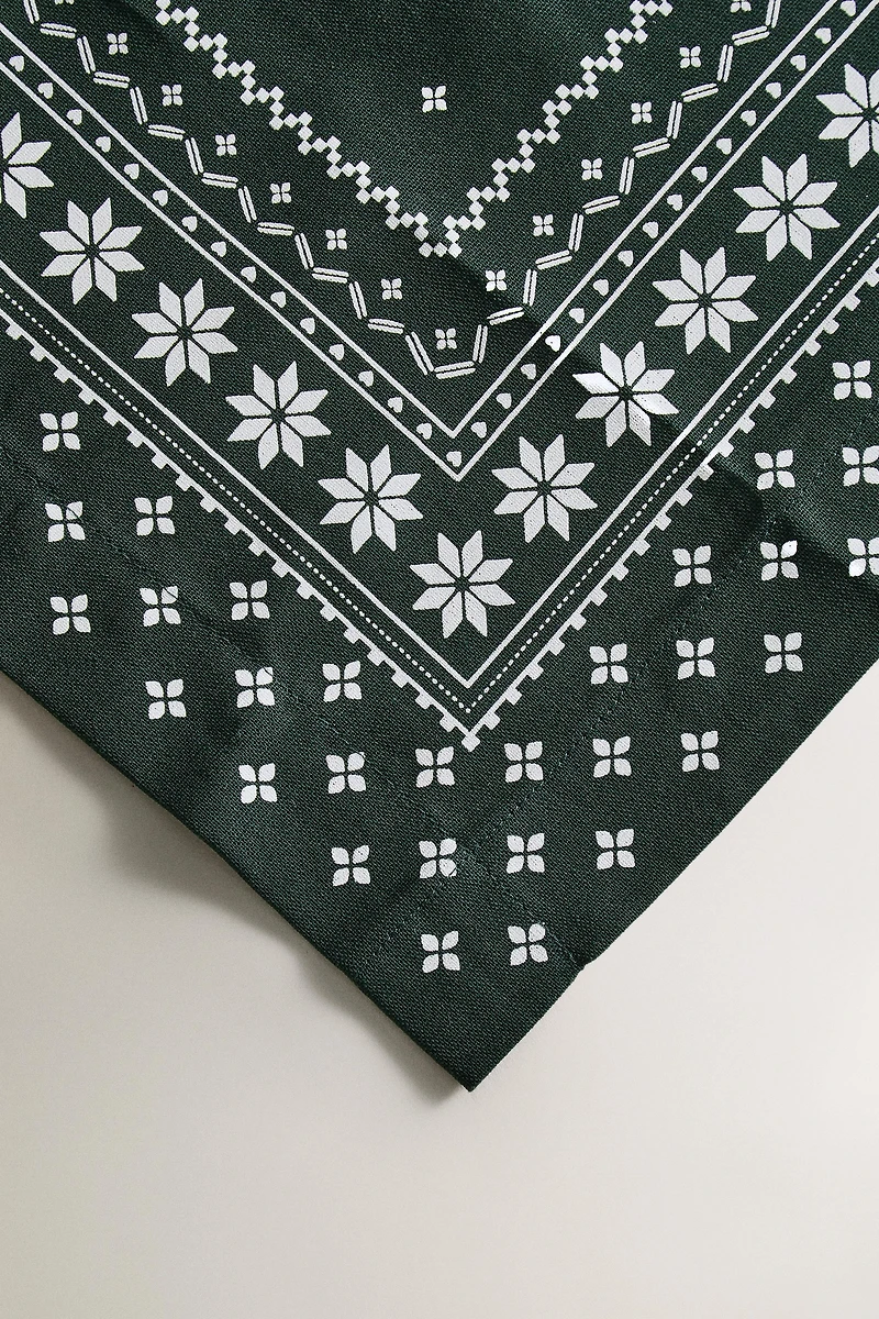 CHRISTMAS WINTER COTTON TABLECLOTH