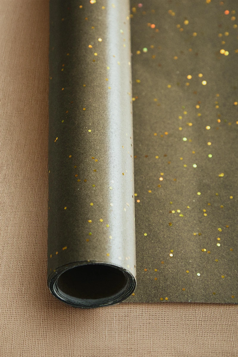 GLITTER CHRISTMAS WRAPPING PAPER