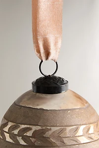 VINTAGE CHRISTMAS LEAF BALL TREE ORNAMENT