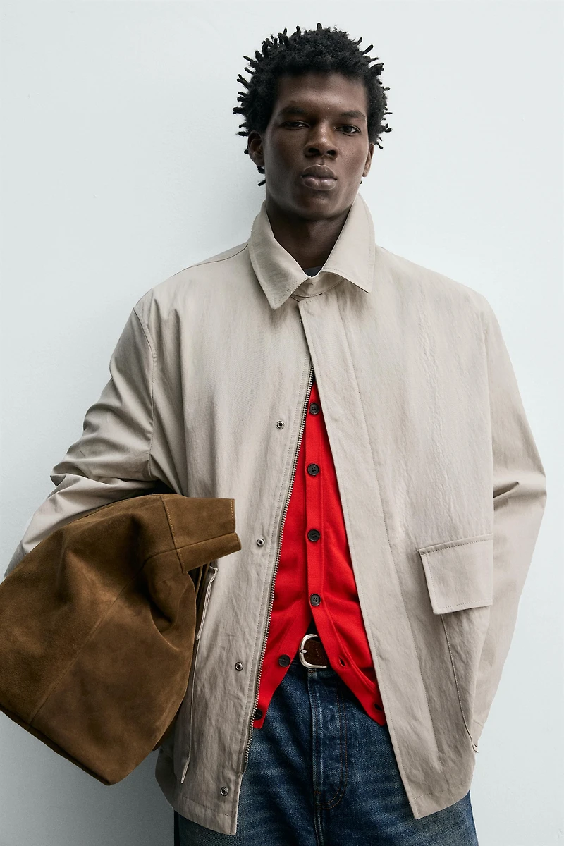 BLOUSON REGULAR FIT À POCHES