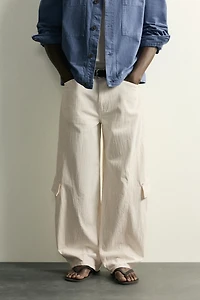 BALLOON FIT CARGO JEANS