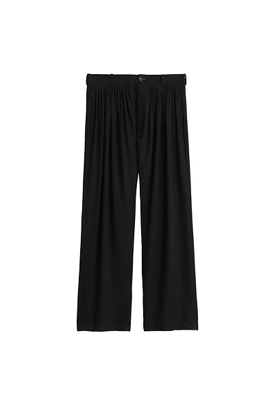 LINEN - LYOCELL PLEATED SUIT PANTS