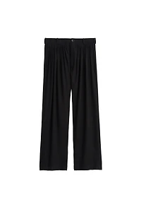 PANTALON PLISSÉ DE COSTUME EN LIN ET LYOCELL