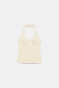 TOP HALTER EN POLYAMIDE