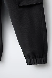 PLUSH CARGO JOGGER PANTS