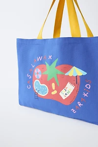 CASA LAWA X ZARA KIDS PRINTED TOTE BAG