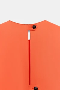 ZW COLLECTION DRAPED MIDI DRESS