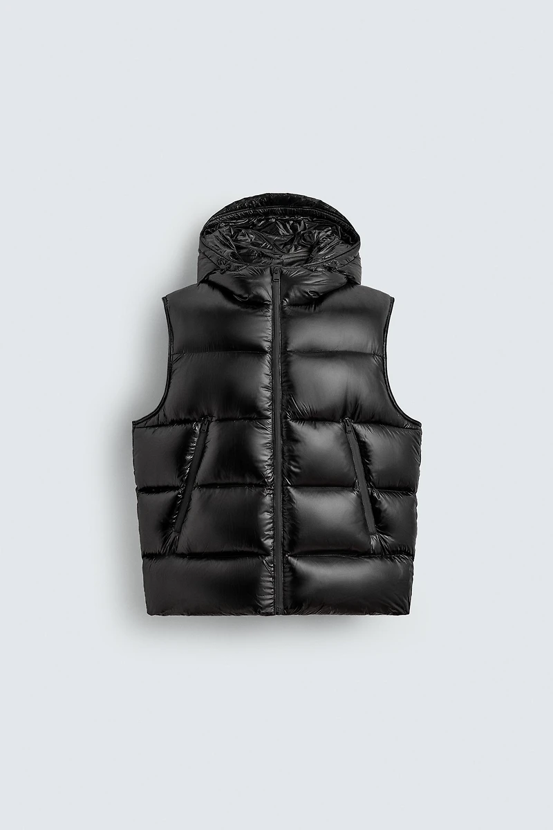 100% FEATHER PUFFER VEST