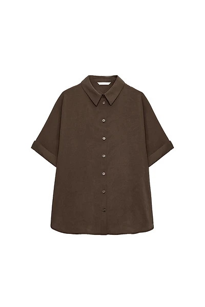 FLOWY SHORT SLEEVE SHIRT