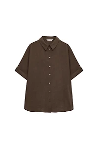 FLOWY SHORT SLEEVE SHIRT