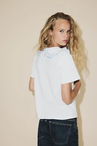 PETER PAN COLLAR T-SHIRT