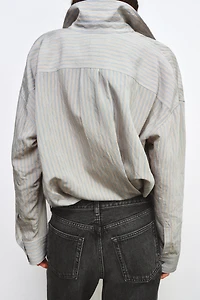CHEMISE FLUIDE À RAYURES ZW COLLECTION