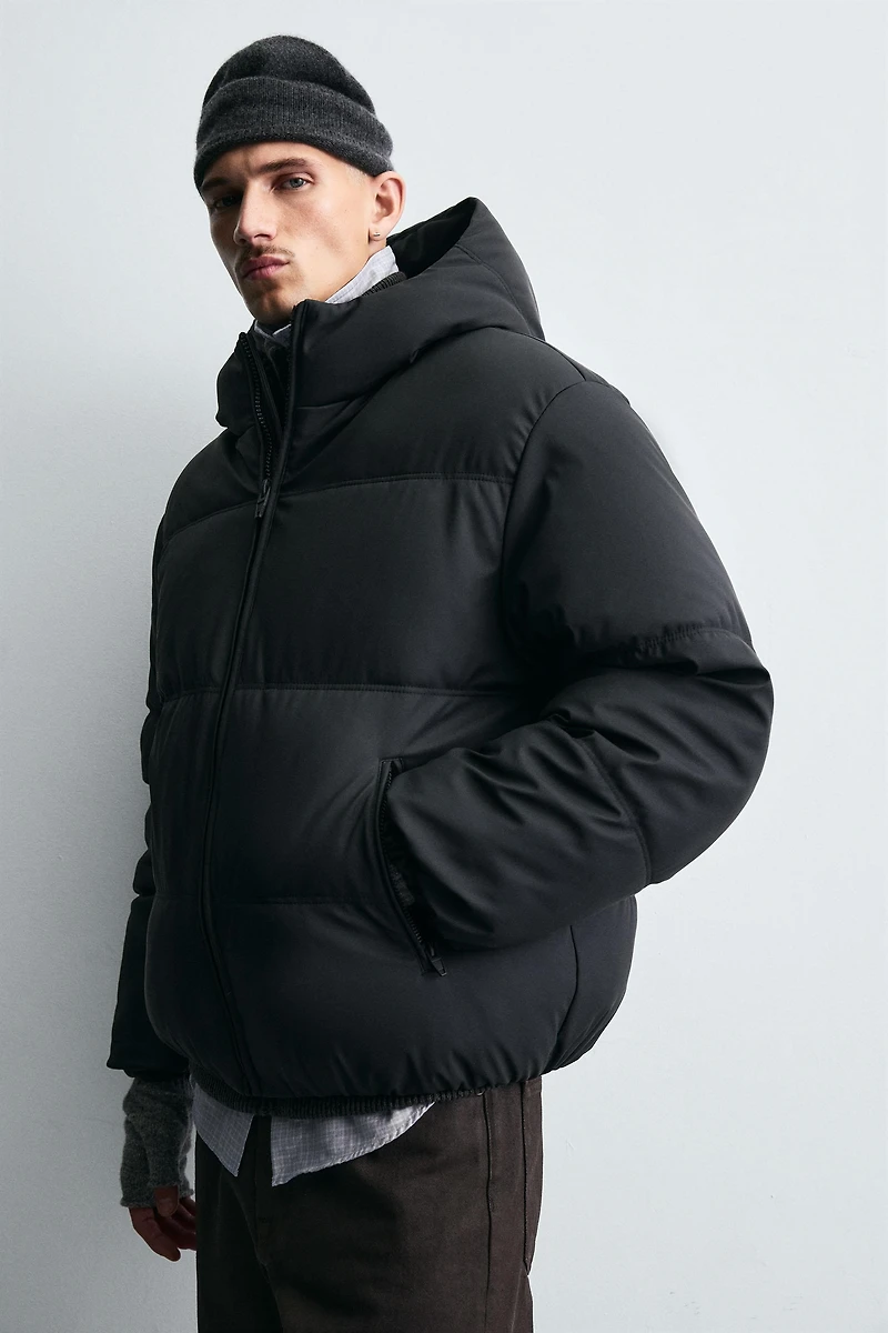RUBBERIZED COMBINATION PUFFER JACKET