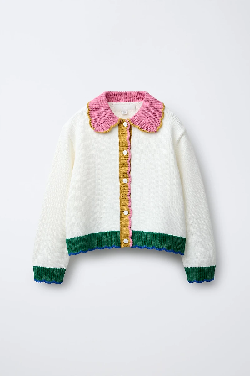 CONTRAST CARDIGAN
