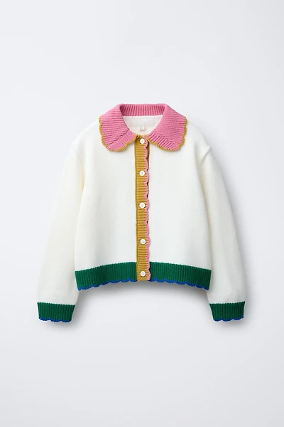 CONTRAST CARDIGAN
