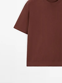 T-shirt en maille à manches courtes