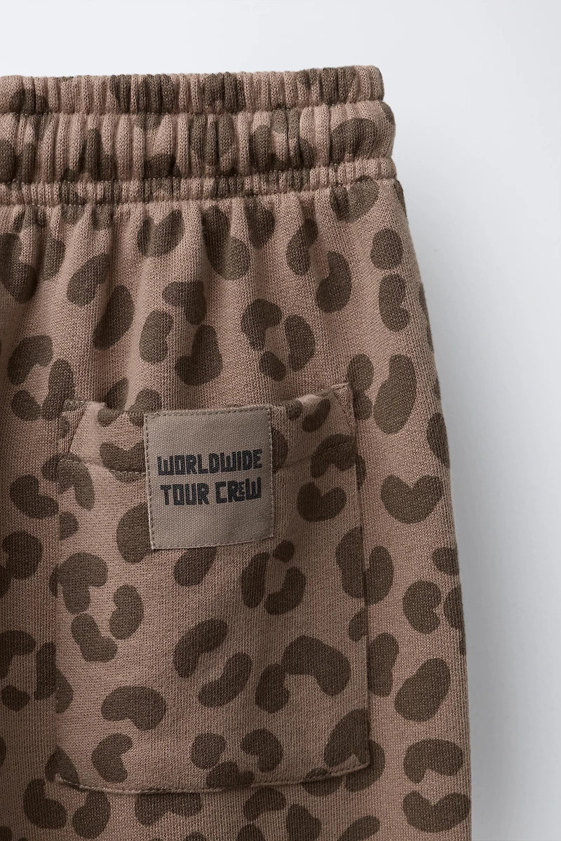 ANIMAL PRINT PLUSH PANTS