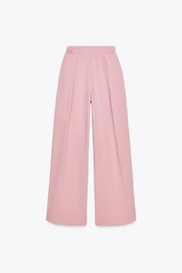 WASHED EFFECT INTERLOCK PANTS