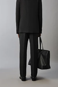 PANTALON DE COSTUME STRUCTURÉ À CARREAUX