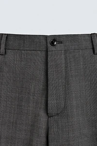 PLAID SUIT PANTS