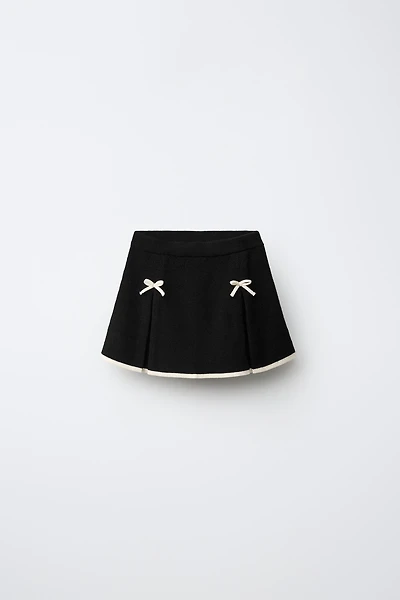 KNIT SKIRT WITH TIES
