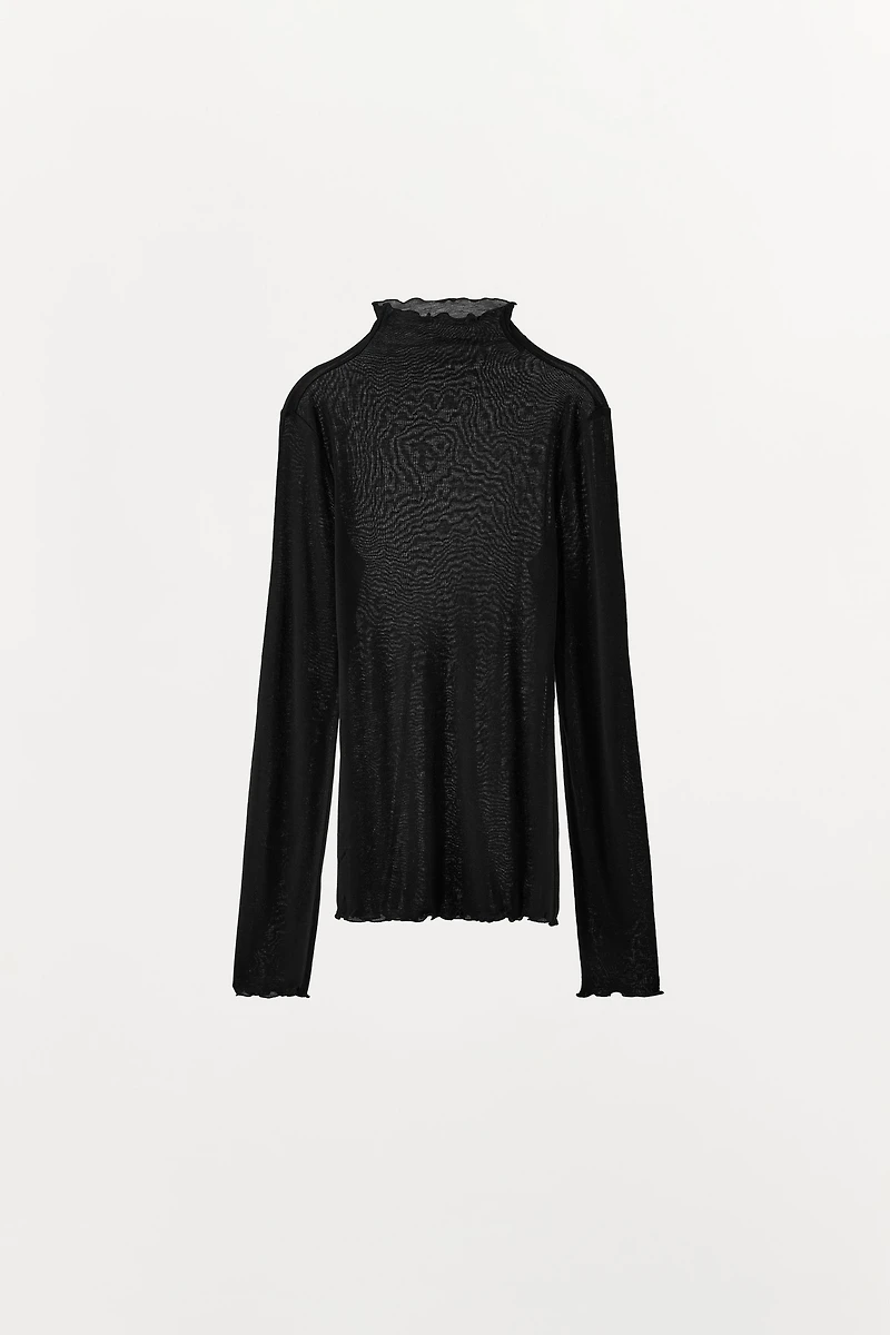 PLAIN T-SHIRT WITH LYOCELL