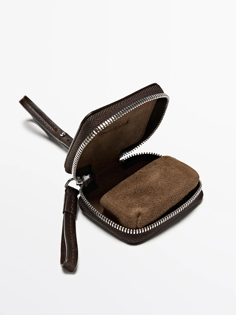 tui airpods en cuir nappa